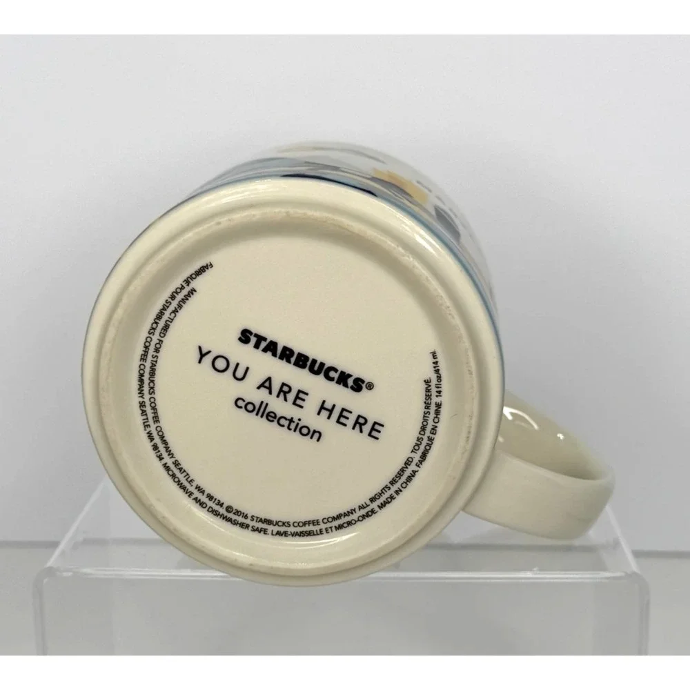 Starbucks Maryland You Are Here Collection 2016 14 oz Coffee Mug MD Yellow